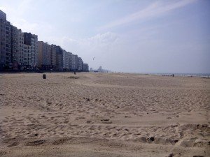 Vista de la playa de Ostende. El problema es que no siempre tenemos este buen tiempo