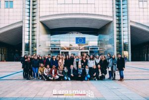 ULB express visita el parlamento europeo