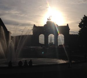 Atardecer parc du Cinquantenaire 1