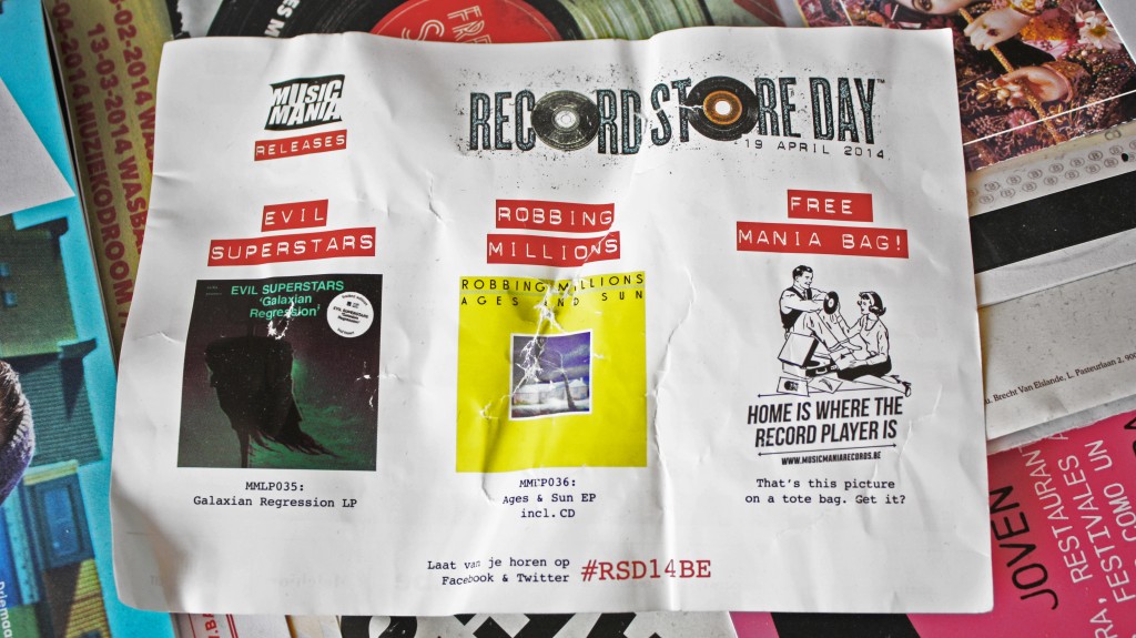 Ediciones especiales del Record Store Day en Bélgica