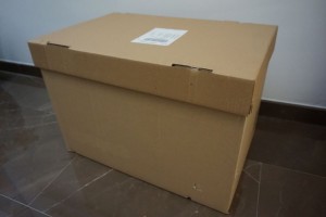 Caja cuyo tamaño permite almacenar 18kg