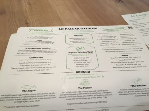 Le Pain Quotidien Carta