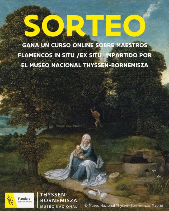 🎨 ¡SORTEO! ¿Te apasiona el arte flamenco? ¡Esta es tu oportunidad!  ✨ Gana un curso online exclusivo sobre los Maestros Flamencos, impartido por el prestigioso Museo Nacional Thyssen-Bornemisza. Explora las obras in situ / ex situ y sumérgete en la genialidad de Van Eyck, Rubens, Bruegel y más.  👇 ¿Cómo participo?
- Sigue en Instagram a @turismoflandesybruselas y @museothyssen
- Dale like a este post
- Menciona a una persona que le encante el arte  📅 Participa ahora y vive esta experiencia única desde donde estés. ¡Suerte! 🤞  ❗ IMPORTANTE:
- Participa desde el 30 de abril de 2025 hasta el 18 de mayo de 2025 a las 23:59h
- El/la ganador/a será contactado/a a partir del 19 de mayo y anunciado/a en esta publicación y/o stories.
-  Ni @turismoflandesybruselas ni @museothyssen tenemos perfiles secundarios. No te contactaremos por privado ni te pediremos datos personales o bancarios.
- Bases legales en nuestra web.  #InSituExSituThyssen #FlandesThyssen #MaestrosFlamencos #TurismoFlandesyBruselas